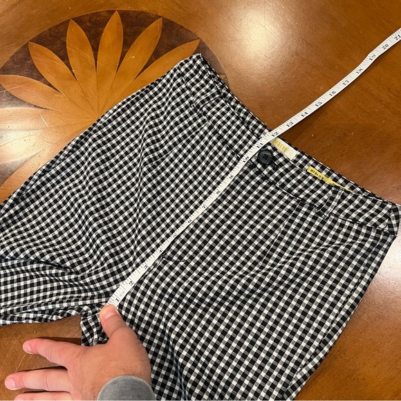 Maeve Anthropologie Black/White Gingham High-Rise Legging/Pant Stretch Nylon 4 - Picture 14 of 16